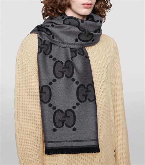 gucci big g scarf|gucci wool scarf women's.